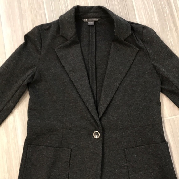 Armani Exchange charcoal dark gray blazer, S - Picture 3 of 8